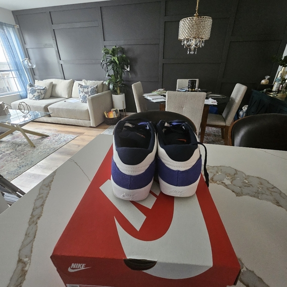 Nike Men's SB 58 Blue and Black and White Sneakers - Picture 5 of 6